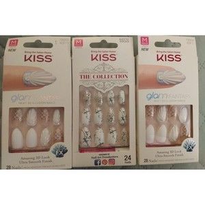 Kiss Glam Fantasy Next 3D Illusion Nails Mermaid Marble Sparkle 3 New Packs